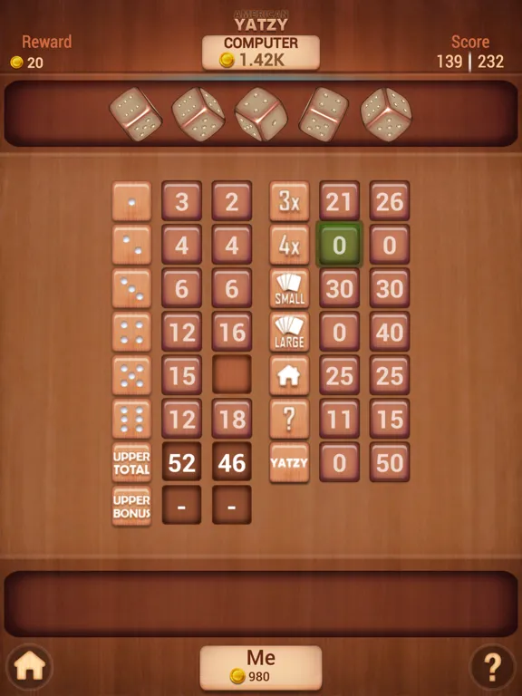 ภาพหน้าจอของ Yatzy Classic Dice Board fun iPad 