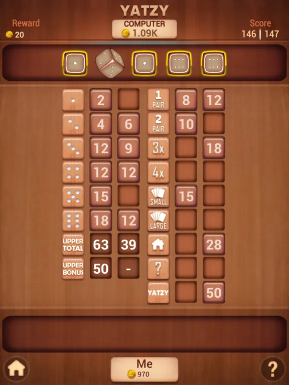 ภาพหน้าจอของ Yatzy Classic Dice Board fun iPad 