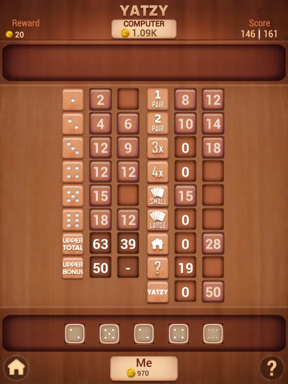 ภาพหน้าจอของ Yatzy Classic Dice Board fun iPad 