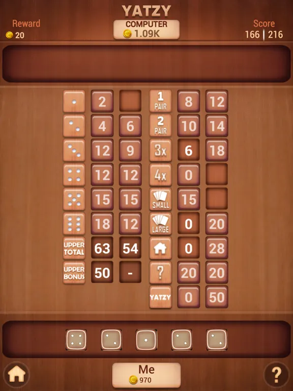 ภาพหน้าจอของ Yatzy Classic Dice Board fun iPad 