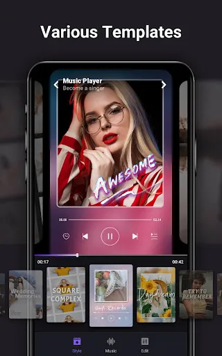 Ảnh chụp màn hình của Video Maker Music Video Editor