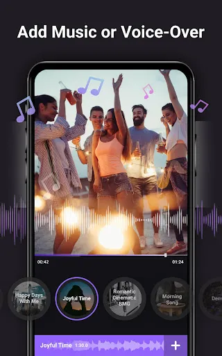 Ảnh chụp màn hình của Video Maker Music Video Editor