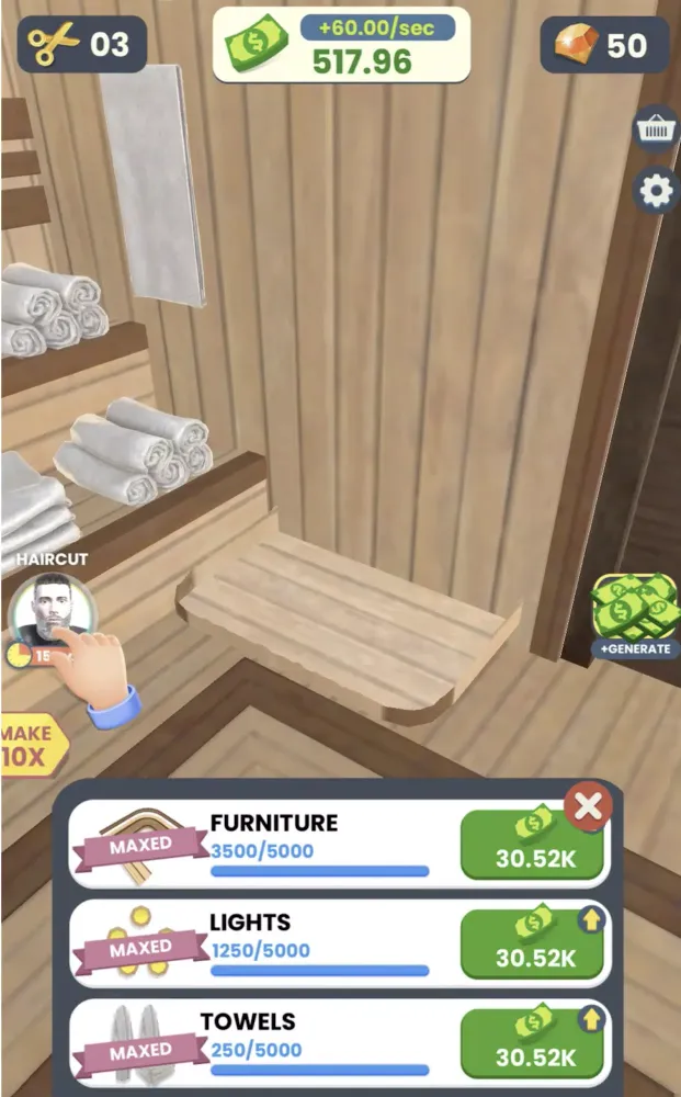 Fade Haircut Master 3D Barber应用截图