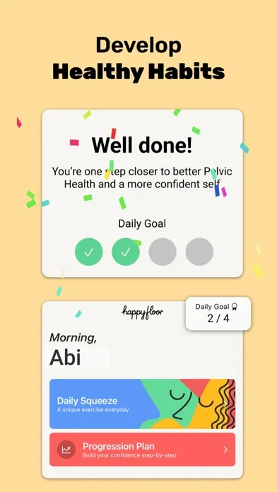 Capturas de tela do Happy Floor: Pelvic Exercises