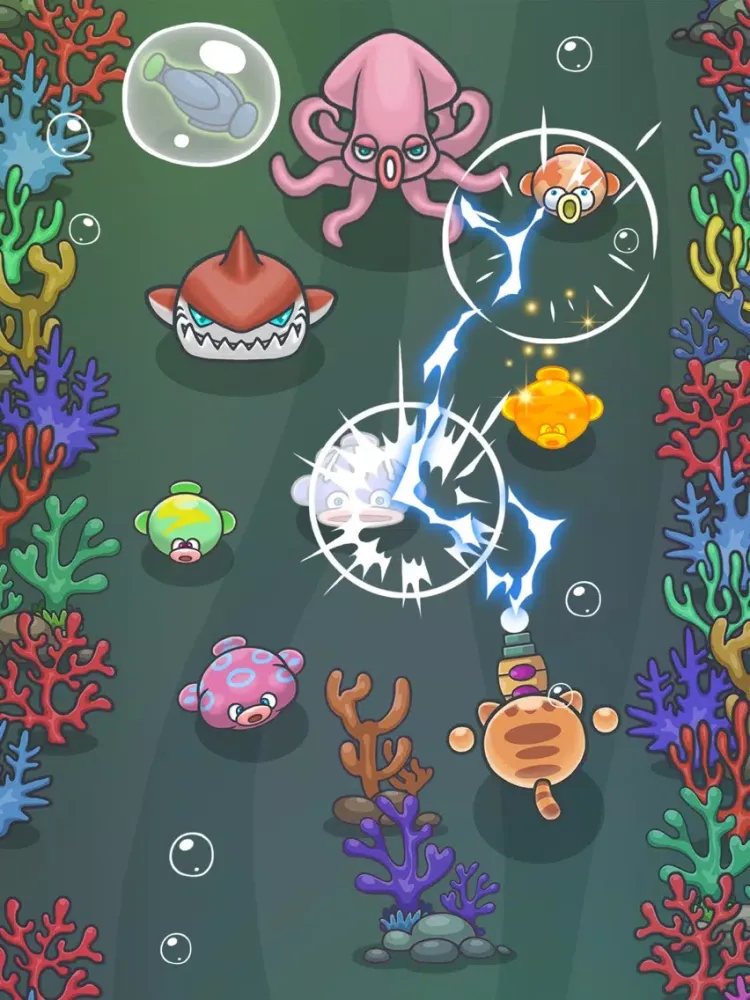 Tangkapan skrin Cat Water Adventure - POP Fish iPad 