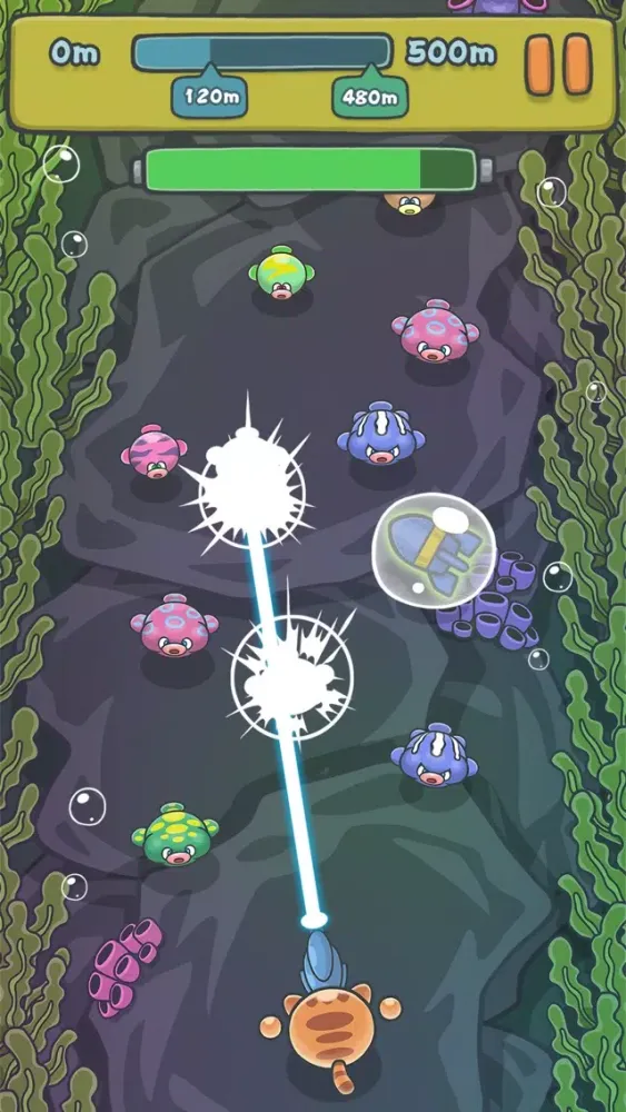 Tangkapan skrin Cat Water Adventure - POP Fish