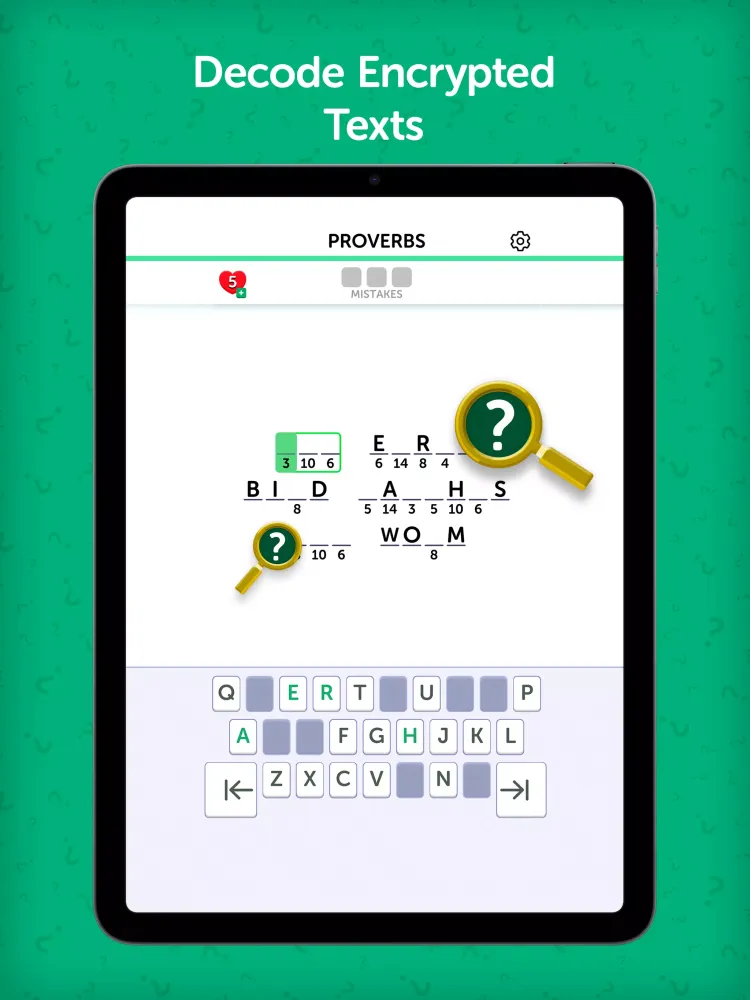 Capturas de pantalla de Cryptowords