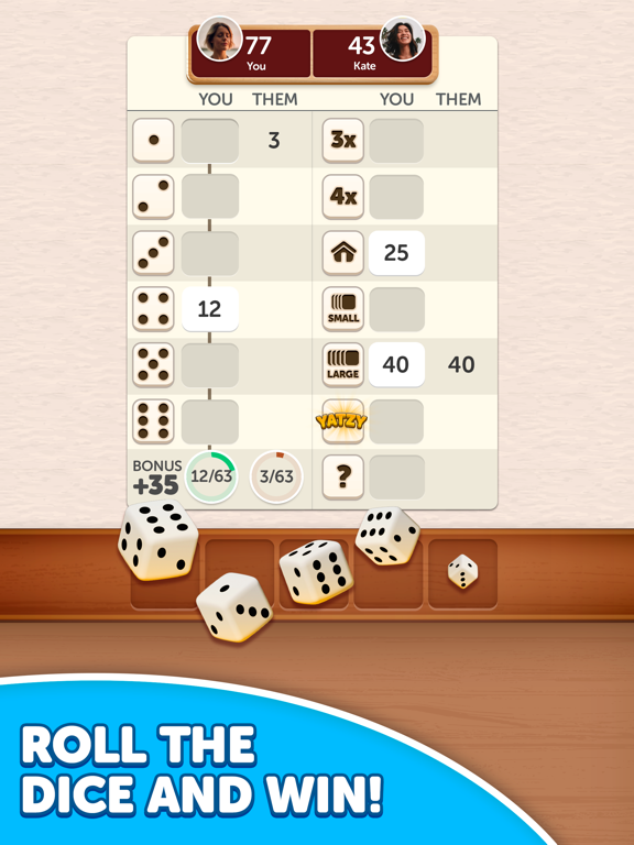 Zrzuty ekranu Dice Yatzy - Classic Fun Game iPad 