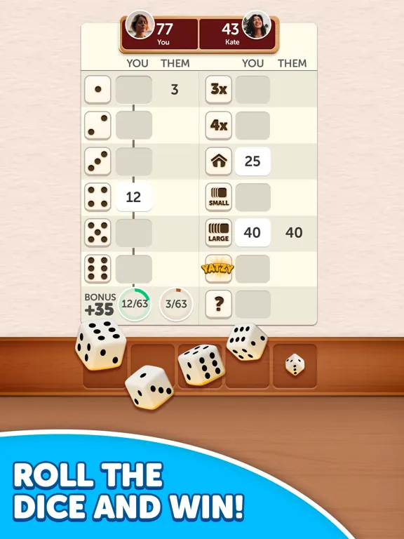 Dice Yatzy - Classic Fun Game iPad  스크린샷