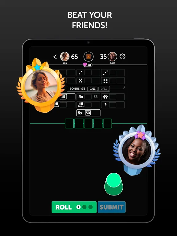 ภาพหน้าจอของ Lucky Rollers iPad 