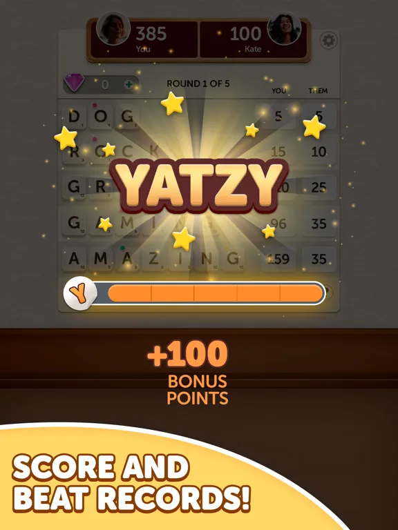Ảnh chụp màn hình của Word Yatzy - Fun Word Puzzler iPad