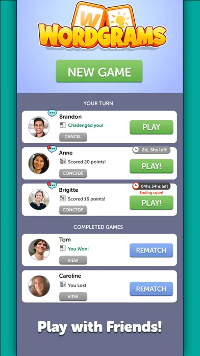 Capturas de tela do Wordgrams - Crossword & Puzzle