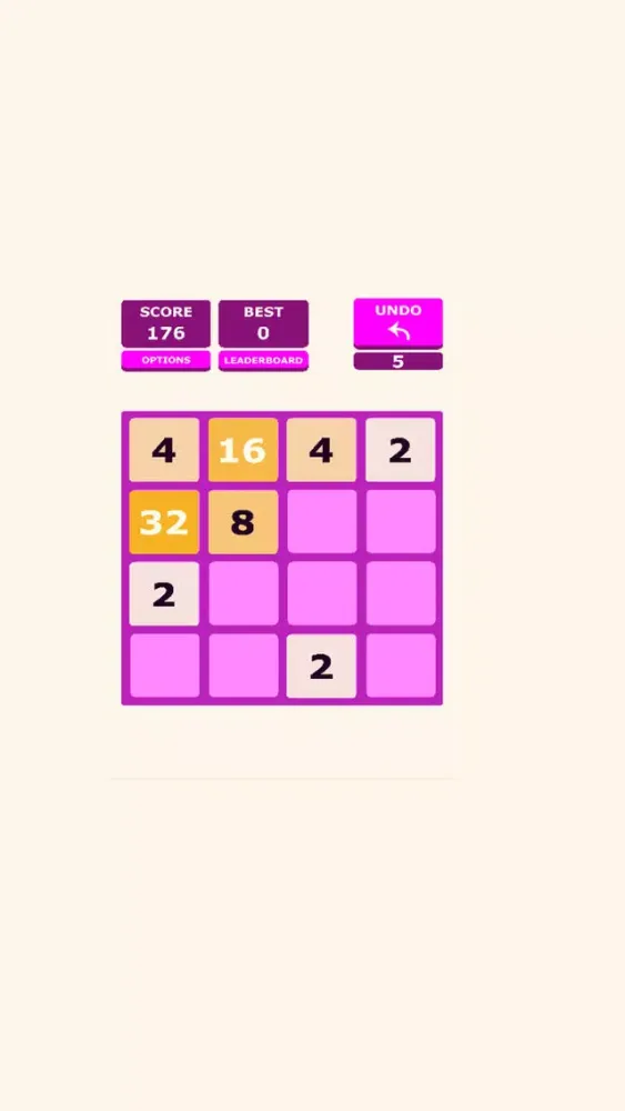 Capturas de tela do 2048 Pink Colors