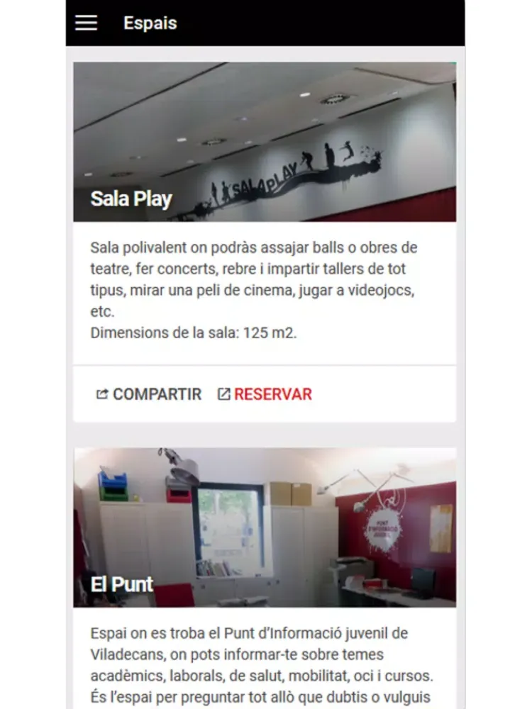 Capturas de pantalla de VILADECANS JOVE APP iPad 