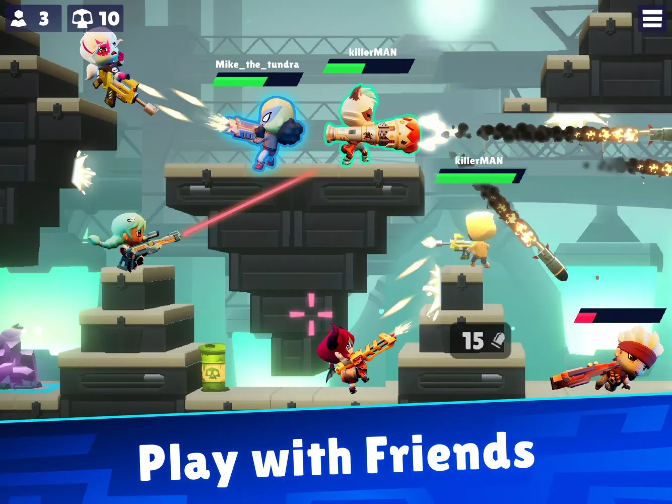 Скриншоты Bullet League