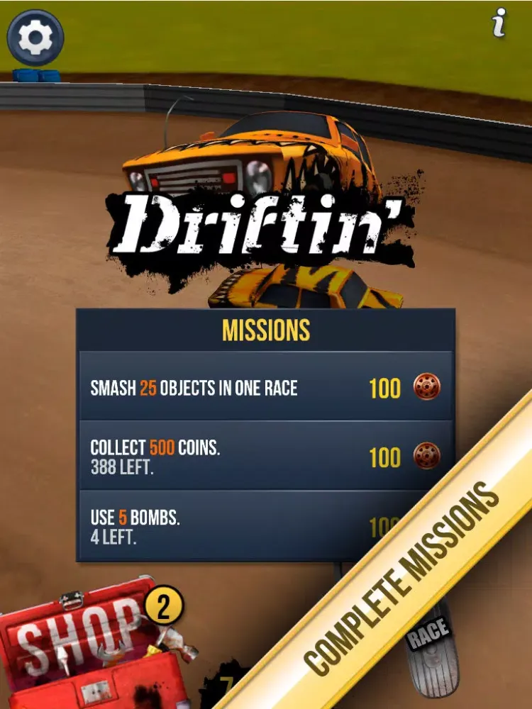 Ảnh chụp màn hình của Driftin' iPad 
