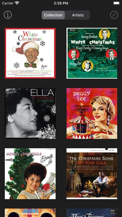 Tangkapan skrin Classic Christmas Albums