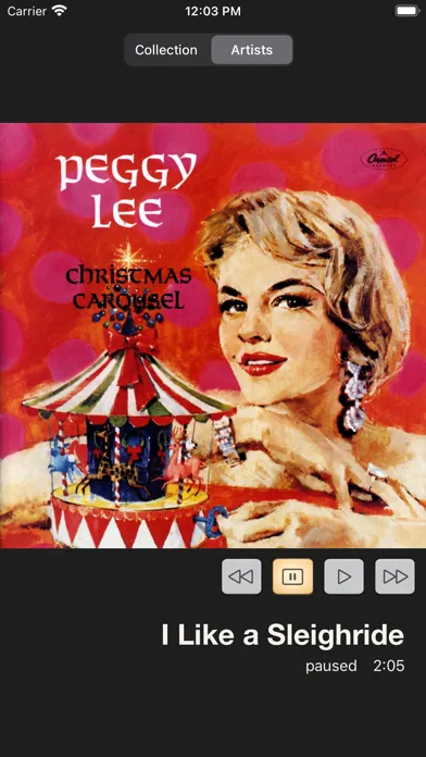 Tangkapan skrin Classic Christmas Albums
