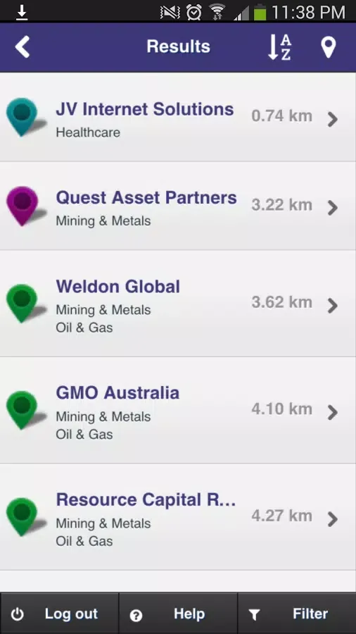 Fund Finder Screenshots