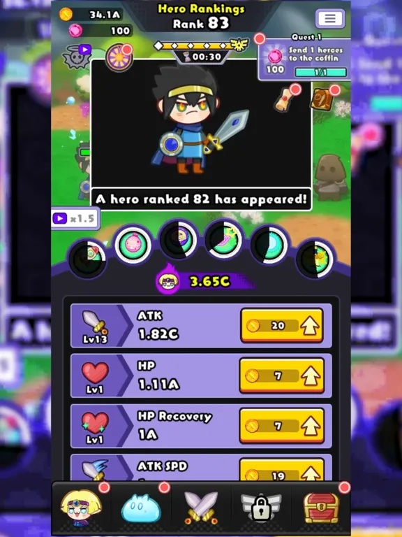 صور Ranking of Heroes: Idle Game iPad 