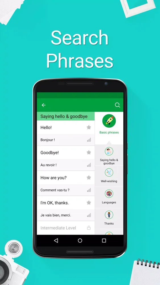 Learn French - 5,000 Phrases Screenshots