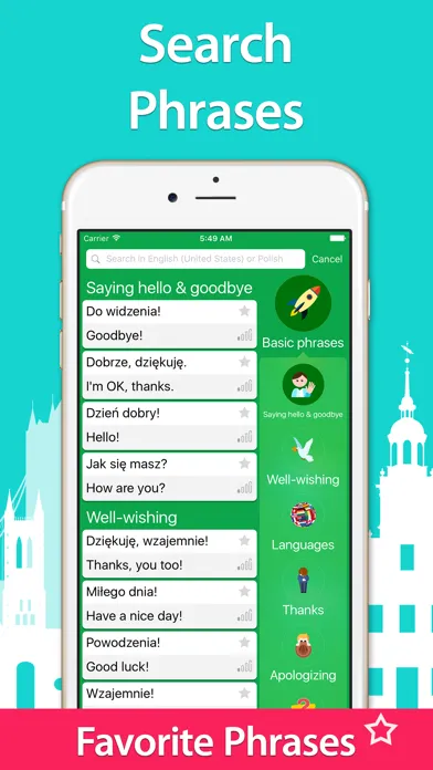 5000 Phrases - Learn Polish Language for Free سکرین شاٹس