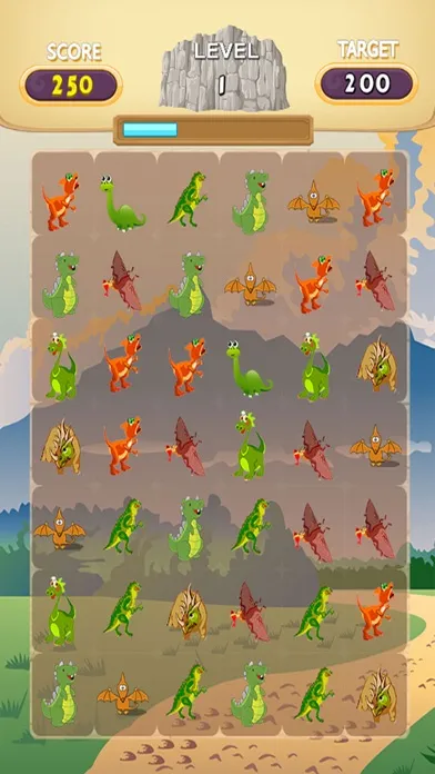 Tangkapan skrin Age Dinosaur Match 3 : Dino Kids Matching Puzzle Games Free