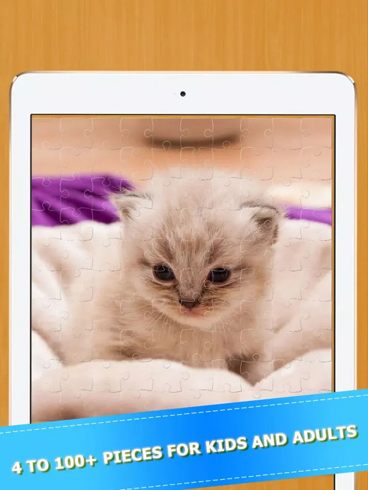 Capturas de pantalla de Cat Kitten Kitty Pet Jigsaw Puzzle Sliding Game iPad 