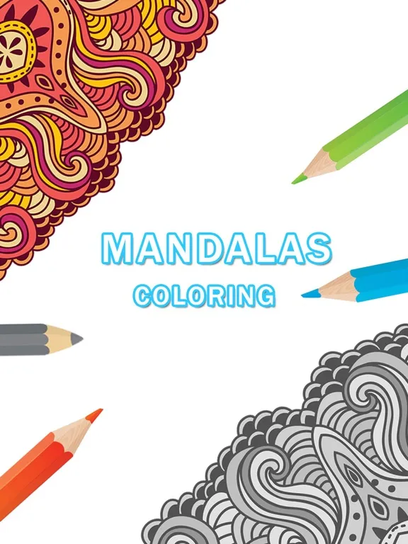 صور Coloring Book for Adults : Free Mandalas Adult Coloring Book & Anxiety Stress Relief Color Therapy Pages iPad 