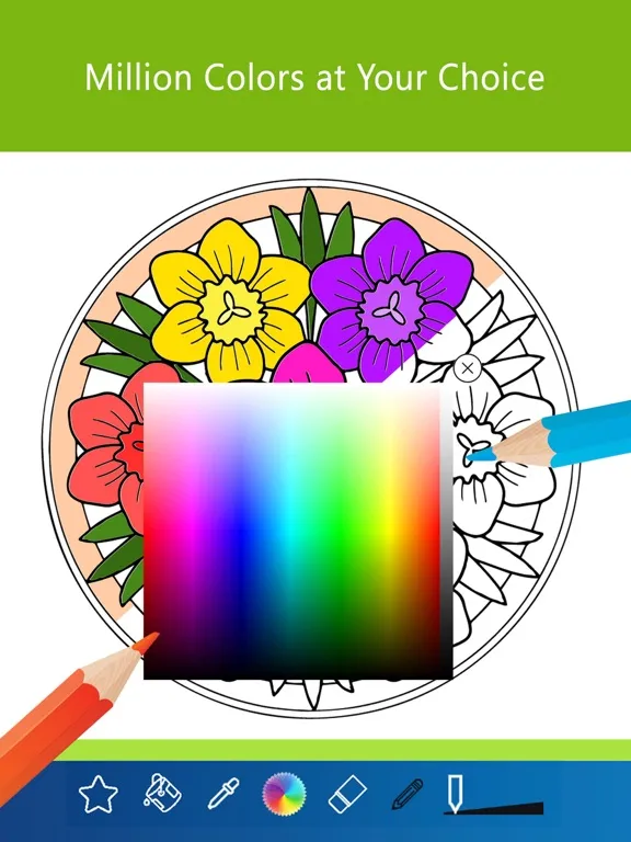 صور Coloring Book for Adults : Free Mandalas Adult Coloring Book & Anxiety Stress Relief Color Therapy Pages iPad 