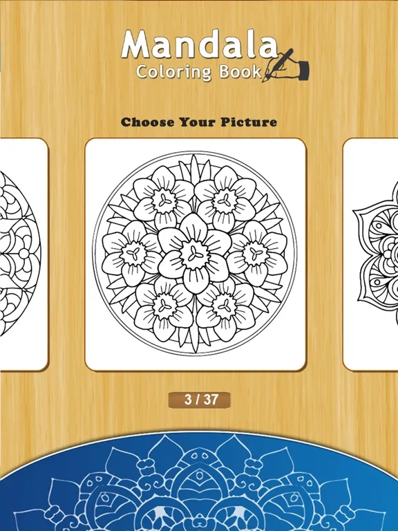 صور Coloring Book for Adults : Free Mandalas Adult Coloring Book & Anxiety Stress Relief Color Therapy Pages iPad 