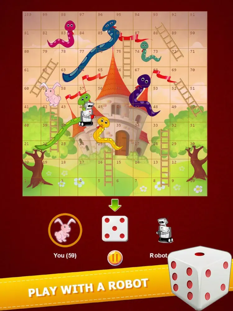 Captures d'écran de Flashy Snake And Ladders Game Two Player Classic iPad 