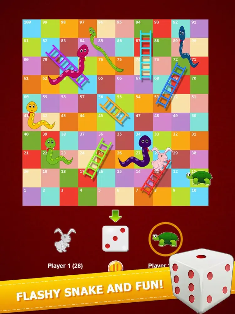 Captures d'écran de Flashy Snake And Ladders Game Two Player Classic iPad 