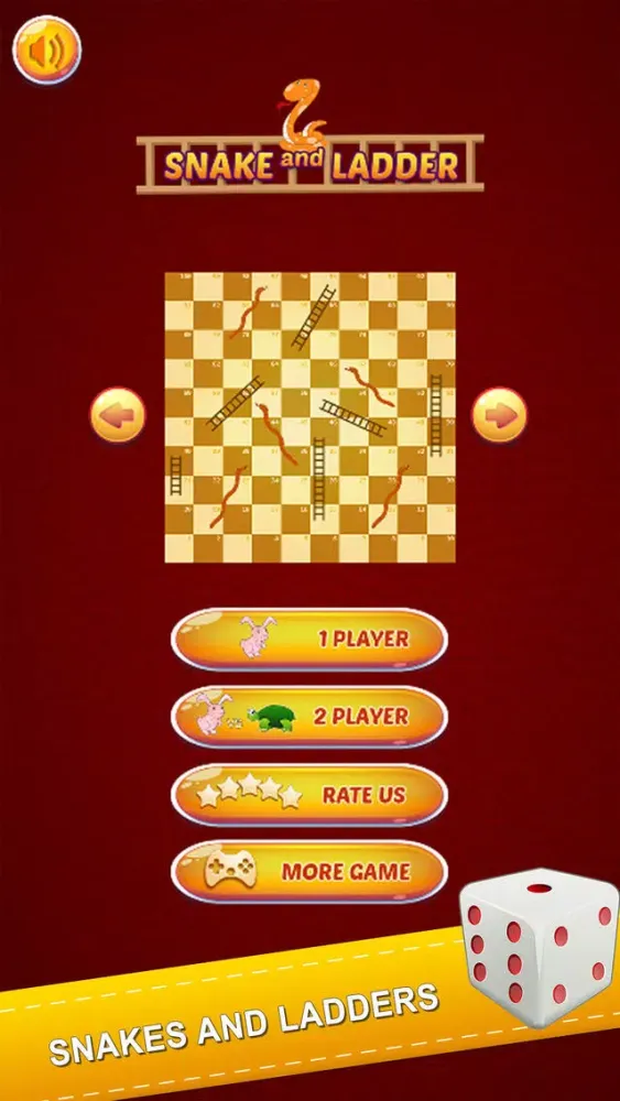 Captures d'écran de Flashy Snake And Ladders Game Two Player Classic
