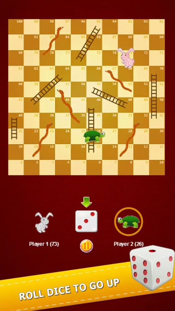 Captures d'écran de Flashy Snake And Ladders Game Two Player Classic