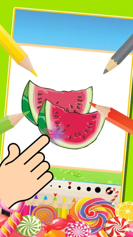 Food Coloring Book Kids Painting Free Printable Coloring Pages应用截图