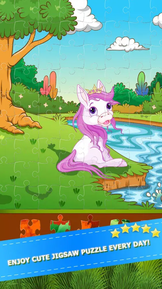 My little Horse Pony Jigsaw Puzzles Game for Girls スクリーンショット
