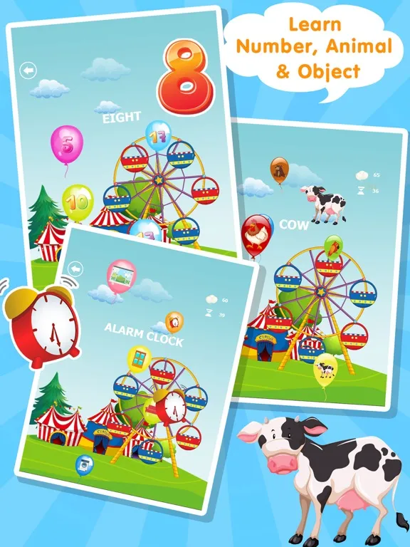 Captures d'écran de Circus Animal Balloon Popping iPad 