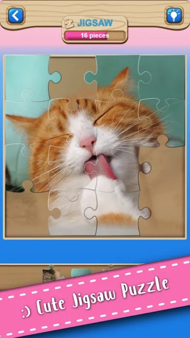 تصاویر Cute Kitten Cat Jigsaw Puzzle