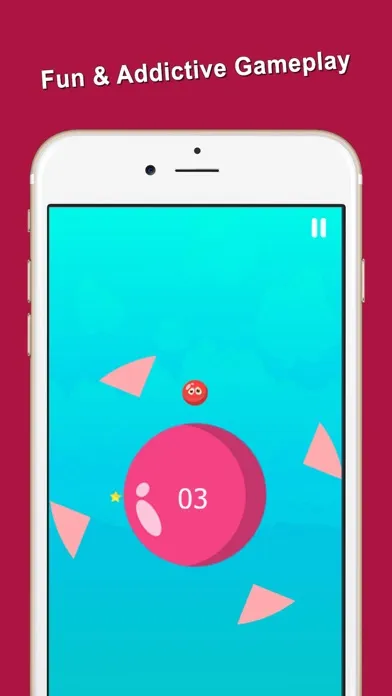 Spinning Circle Red Bouncing Balls Jump Screenshots