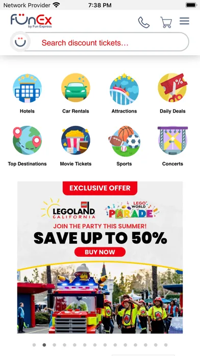 Zrzuty ekranu FunEx Discounts