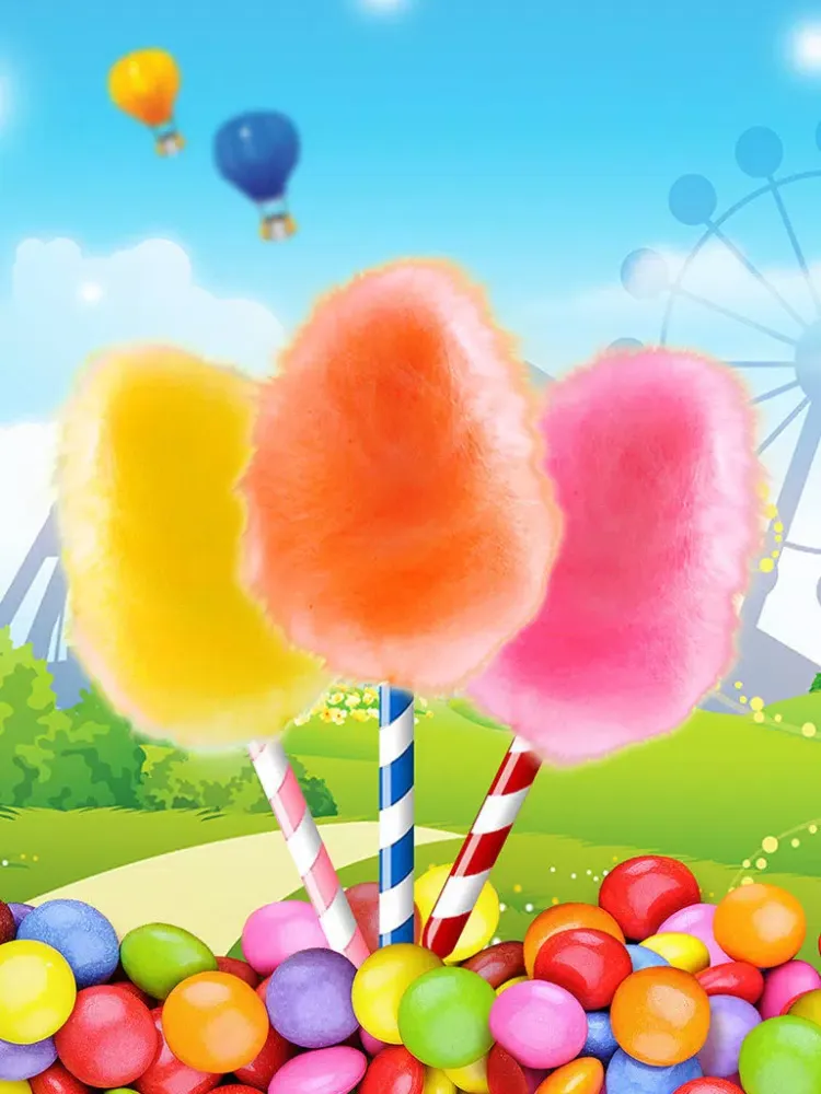 Rainbow Cotton Candy Maker - Fun Cooking iPad  Ekran Görüntüleri