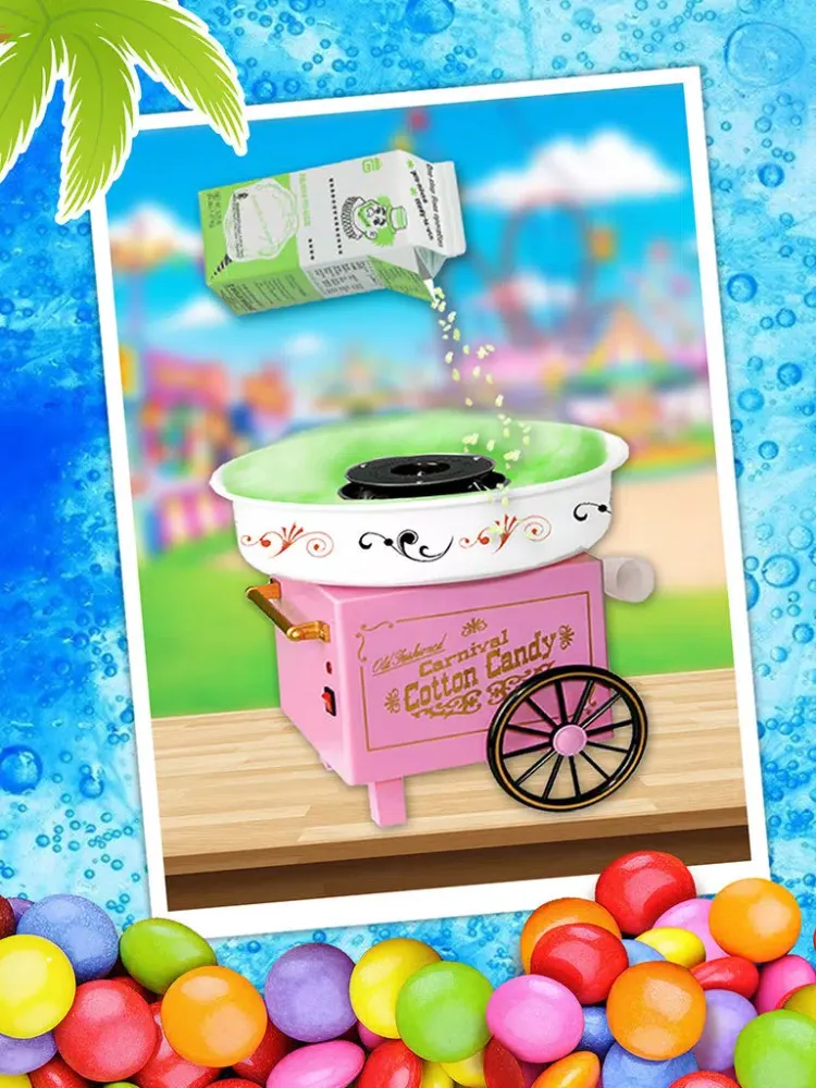 Rainbow Cotton Candy Maker - Fun Cooking iPad  Ekran Görüntüleri