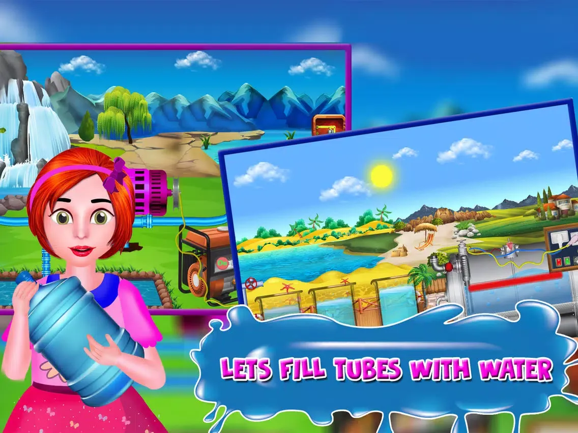 Ảnh chụp màn hình của Mineral Water Factory Simulator iPad 
