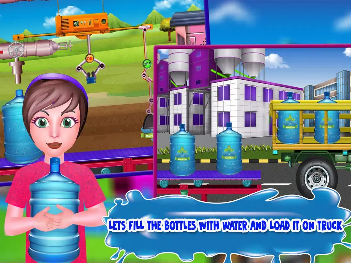 Ảnh chụp màn hình của Mineral Water Factory Simulator iPad 