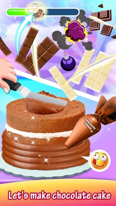 Tangkapan layar Chocolate Rainbow Cake