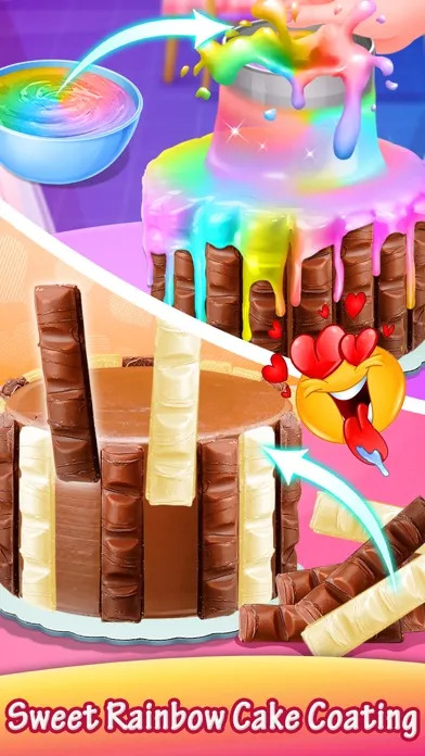 Tangkapan layar Chocolate Rainbow Cake