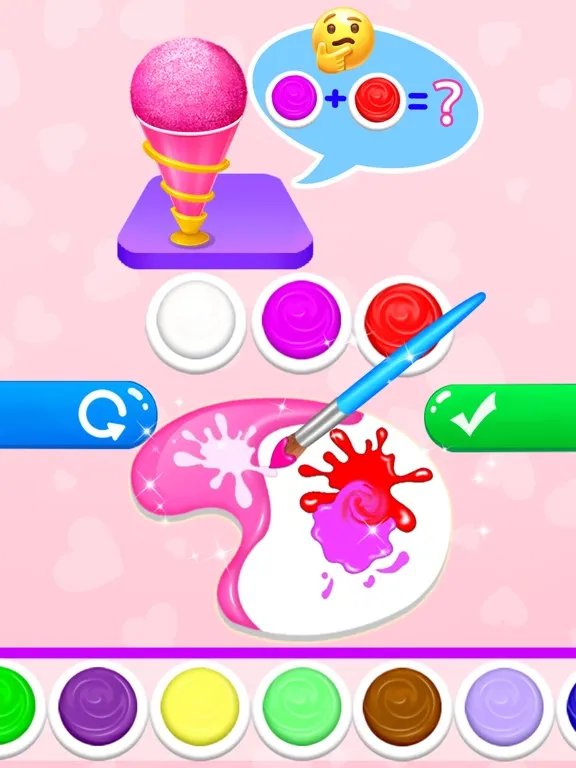 Snow Cone Coloring Match iPad  Screenshots