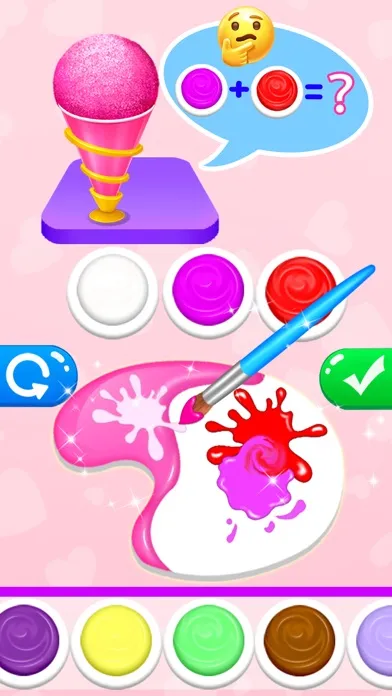 Snow Cone Coloring Match Screenshots
