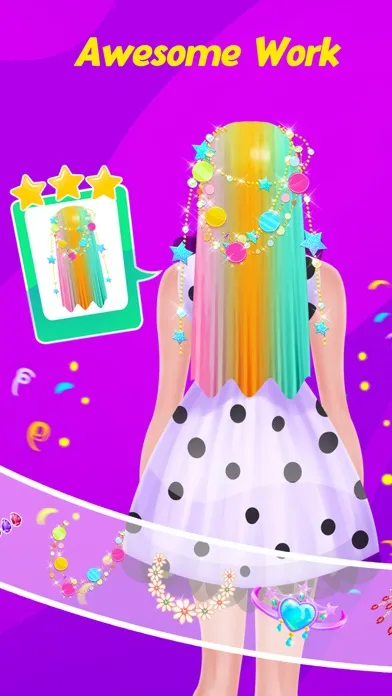 Capturas de tela do Hair-Dye Artist - Fashion Hair